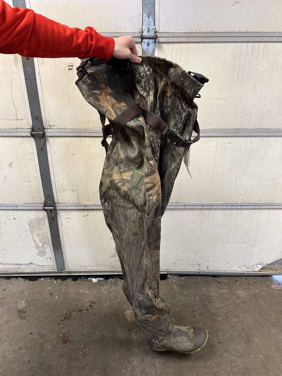 Fly Fishing Rubber Cleated Waders Mens Sz 10