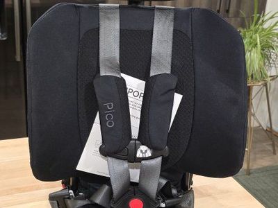 WAYB Pico Portable Car Seat - Black, Lightweight, Collapsible, Travel-Friendly, Mfg 2021