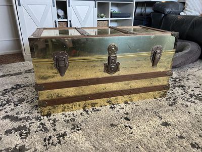 Brass Plated Cedar Chest