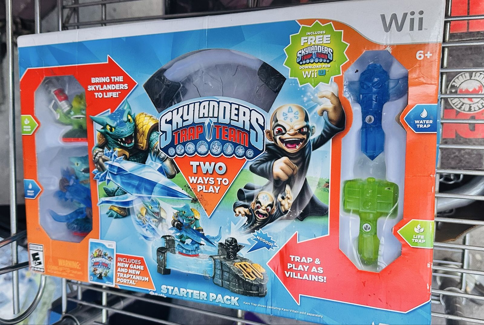 New Nintendo Wii Skylanders Trap Team water and Life Trap