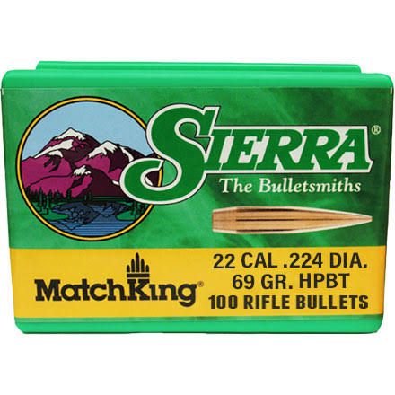 22 CAL 69 GR HPBT MatchKing (SMK) 11x 100 $35 each