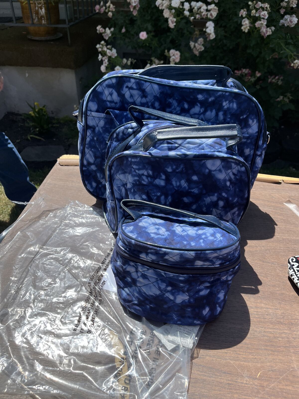 3 piece over night bags