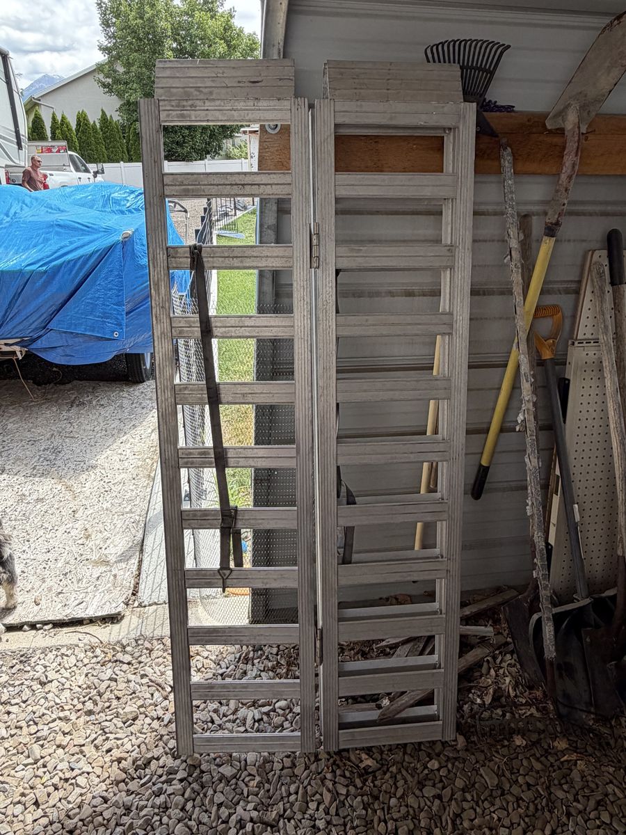 Set of  Aluminum Loading Ramps - Heavy Duty, Multi-Purpose, Used 5.5ft Long