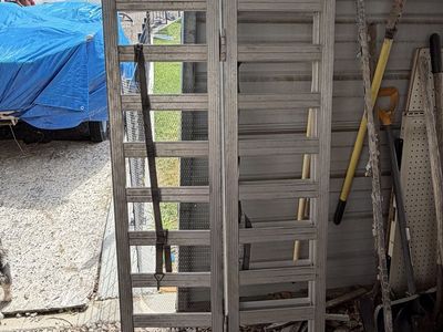 Set of Aluminum Loading Ramps - Heavy Duty, Multi-Purpose, Used 5.5ft Long