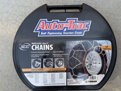 Worth $95. Peerless Auto-Trac Tire Chains Truck & SUV Class S PN# 0232610