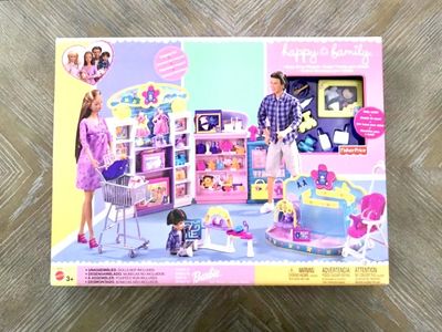 Barbie Happy Family Baby Store Playset (2003) - Shopping Fun with Midge & Alan, New Sealed