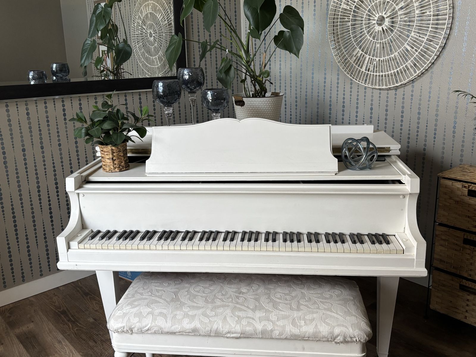 Beautiful Antique Monarch Baby Grand Piano