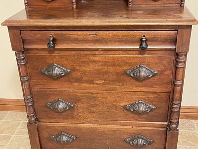 Antique Hardwood Chest of Drawers