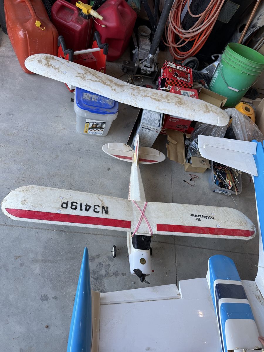 Hobbyzone cub with 3 flight test planes.