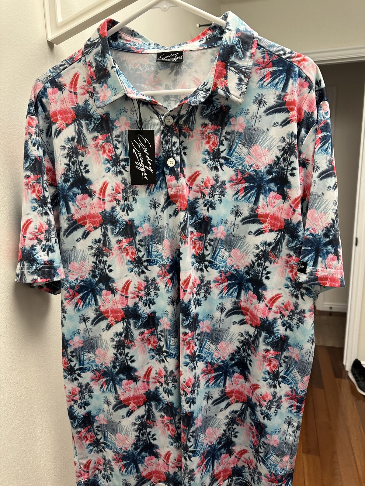 New with tag Sunday Swagger Men's Golf Polo Shirt Size XL