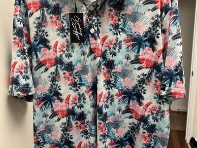 New with tag Sunday Swagger Men's Golf Polo Shirt Size XL