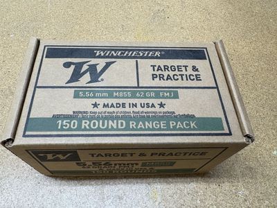 Winchester 5.56 150 rounds M855 green tip