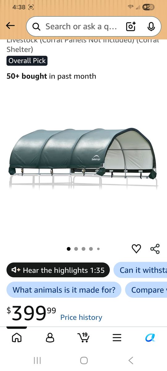 New 12x12 Shelter Logic