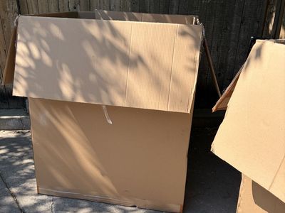 Free - 4 huge cardboard boxes.