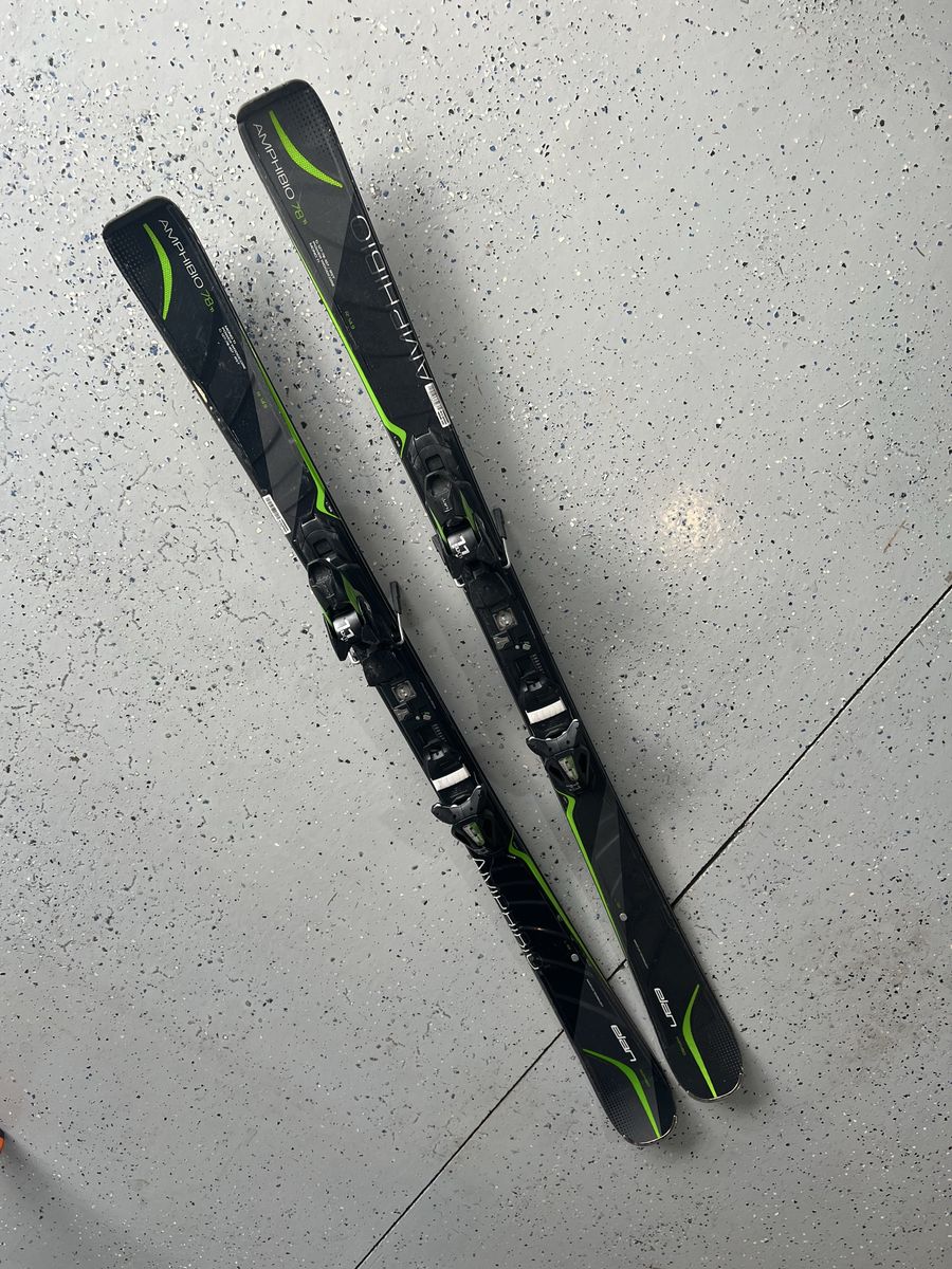 Elan Amphibio 78Ti Skis - All-Mountain, 168 cm Length, Bindings Included