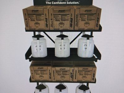 Heavy Duty 4-Tier Metal Oil Rack Display Stand