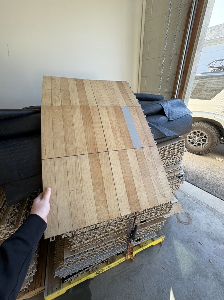 Half Basketball Court + Pickleball Court Tiles