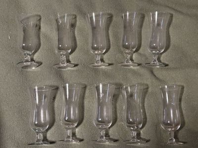 Vintage cut glassware - crystal parfait and vodka or shrimp/fruit cocktail glass