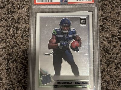 2019 Panini Donruss Optic DK Metcalf #163 PSA 10 Gem Mint Rated Rookie Football Card Seahawks