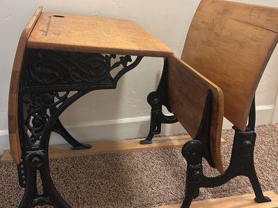 Antique school desk