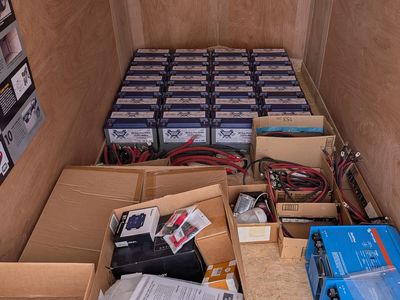 24 volt Cabin/RV used solar equipment mega-bundle. EVERYTHING EXCEPT PANELS!