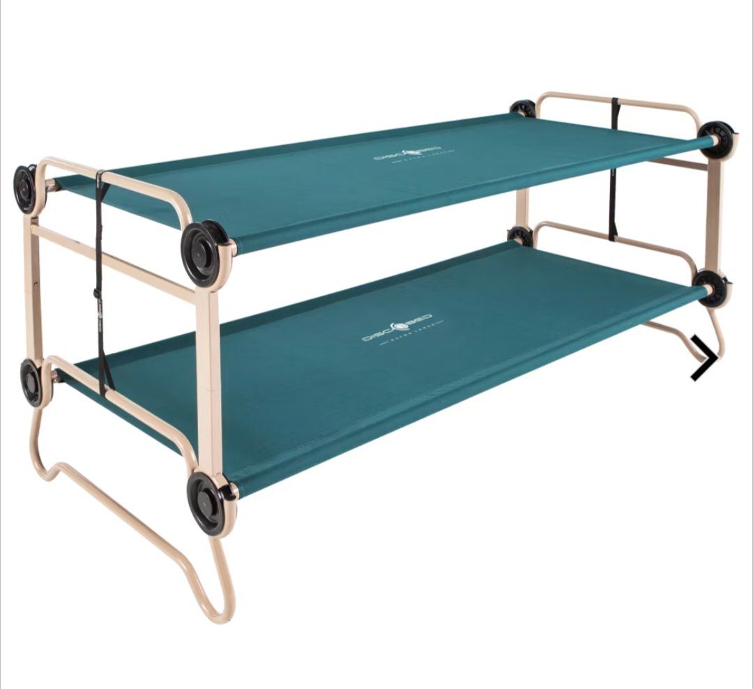 Disc-o-matic bunk bed cots