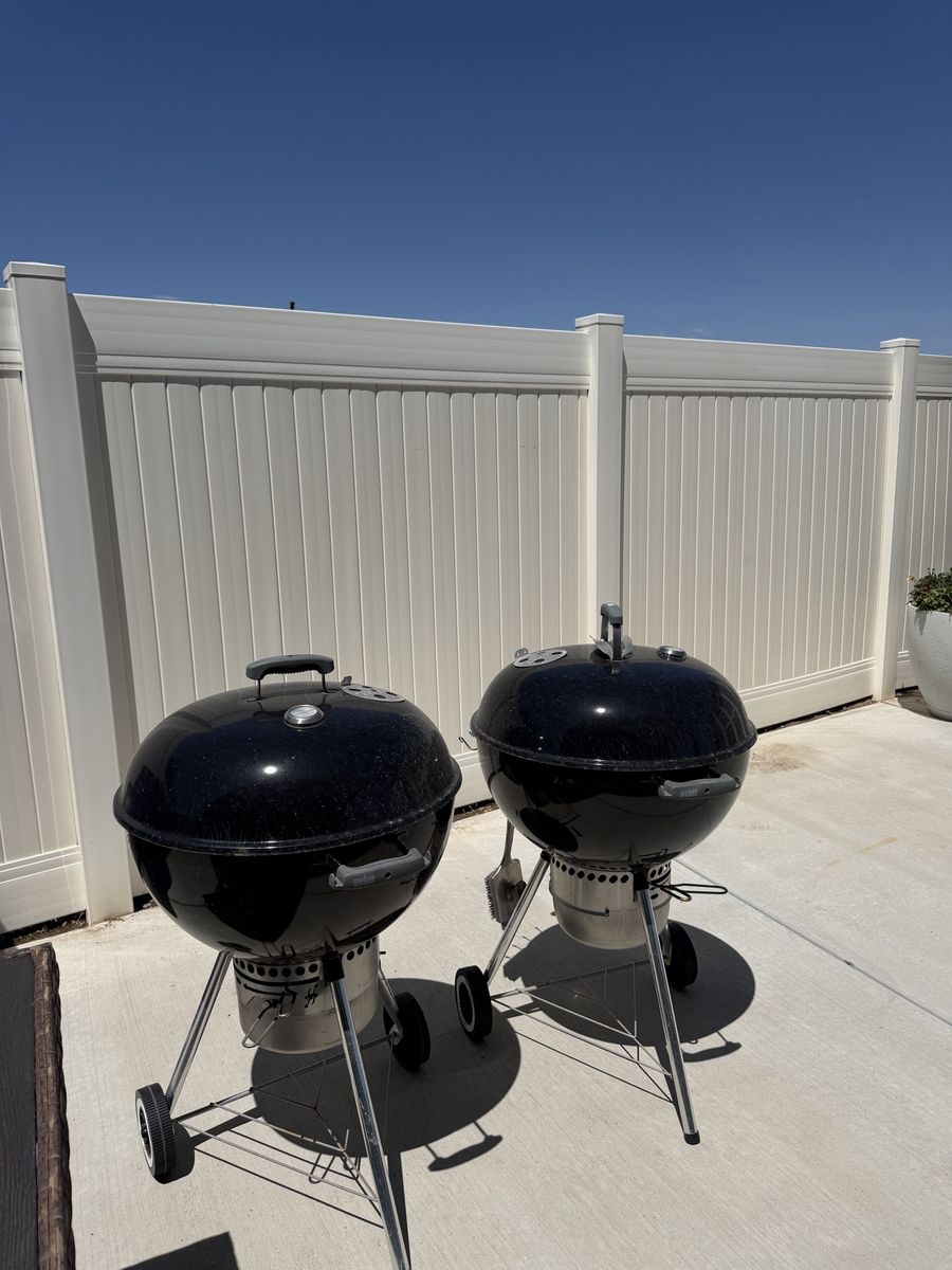 Weber 22" Original Kettle Premium Charcoal Grill - Black, Built-in Thermometer $40 Each, $75 for 2.