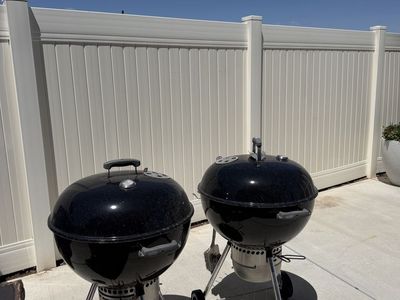 Weber 22" Original Kettle Premium Charcoal Grill - Black, Built-in Thermometer $40 Each, $75 for 2.