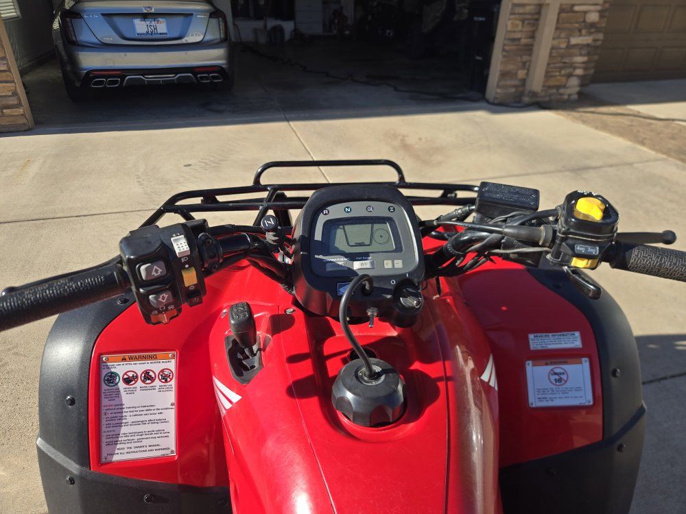 2006 Honda Rancher AT 4x4 ATV - Red, Digital Display, Front/Rear Racks