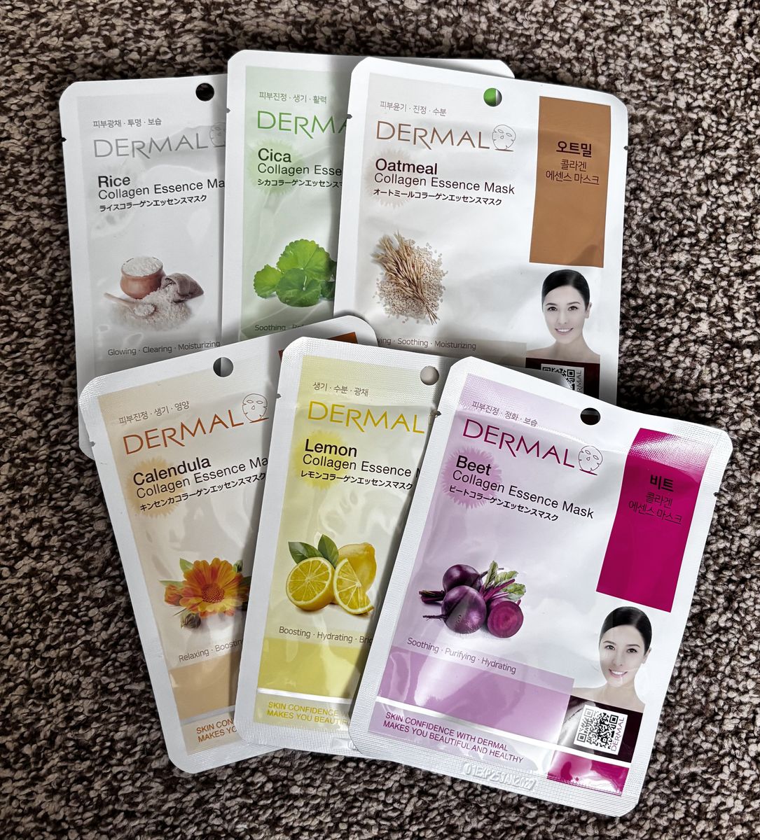 6 facial masks - new