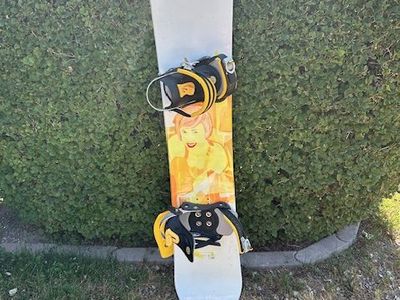 Snowboard with Bindings