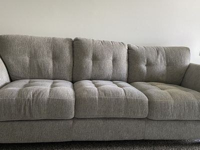Grey fabric Couch for sale