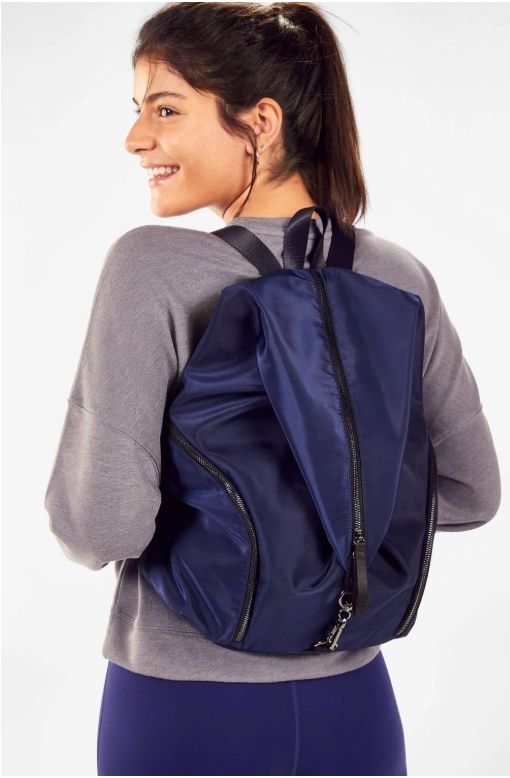 Fabletics The Row Backpack II Navy Blue Brand New with Tags