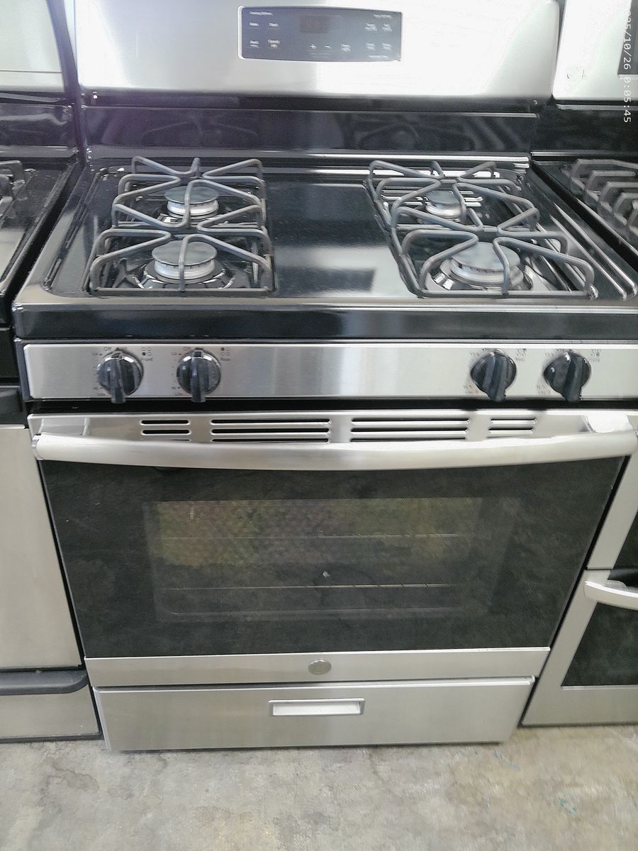 Real Clean GE GAS Range~90 Day Guarantee~Stainless Steel 