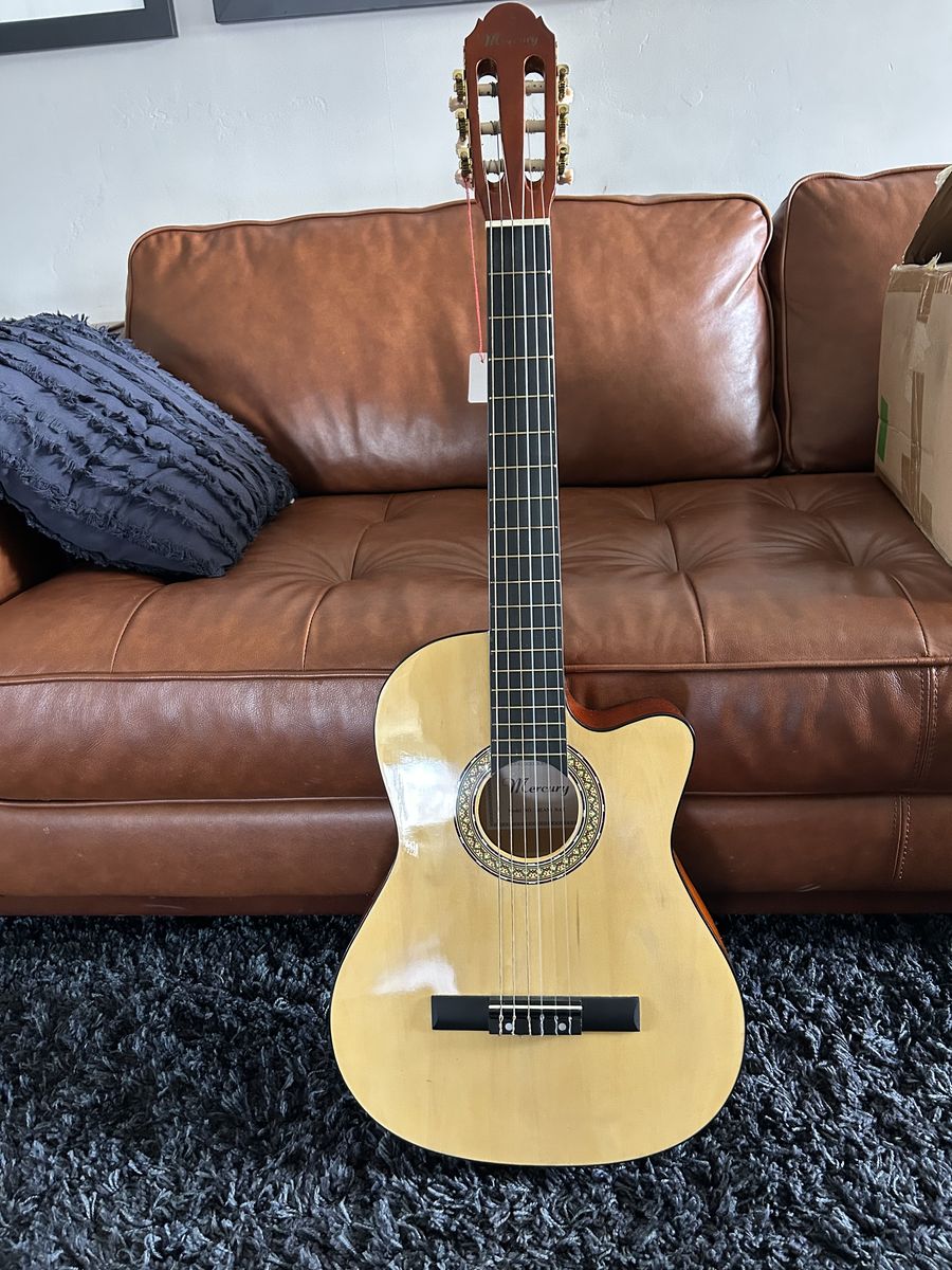 Classical Acoustic-Electric Guitar-Natural Wood