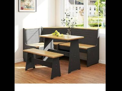 NEW- Breakfast Nook Dining Table Set