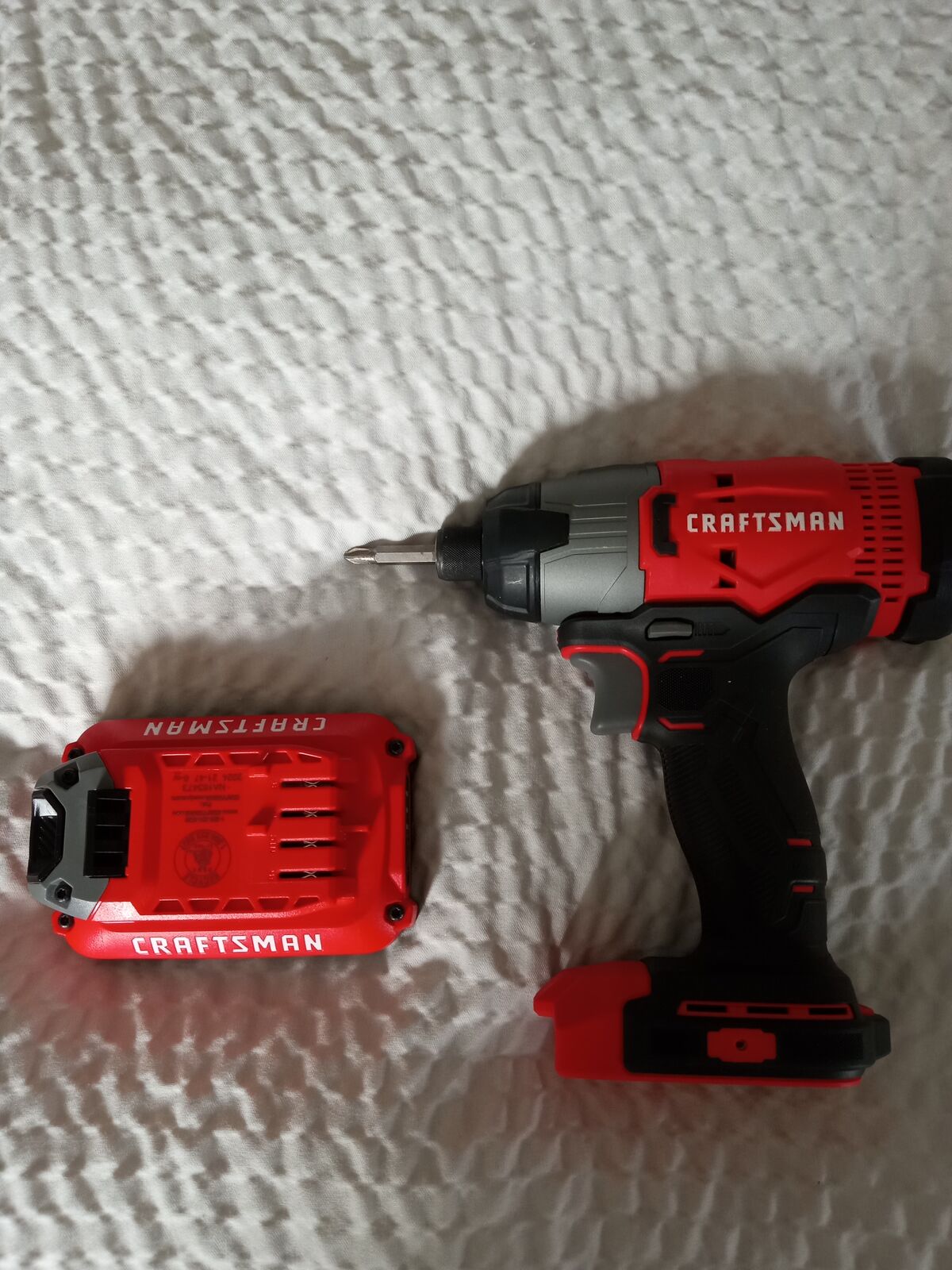 Craftsman V20 20 volt 1/4 inch cordless impact driver with battery no charger