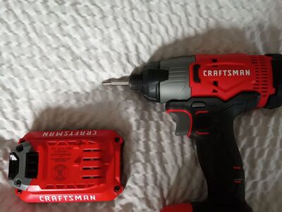 Craftsman V20 20 volt 1/4 inch cordless impact driver with battery no charger