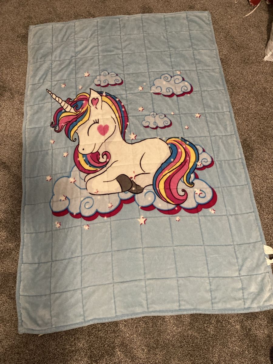Unicorn weighted blanket