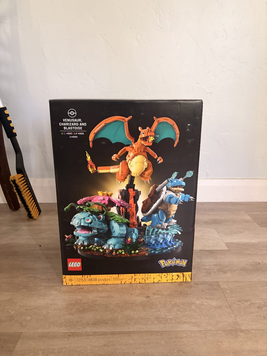 Lego Venusaur, Charizard and Blastoise Pokemon Lego set