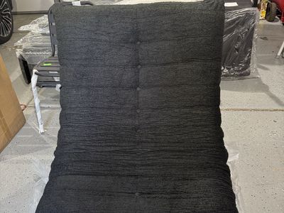 Modern Dark Charcoal single caterpillar sofa chair