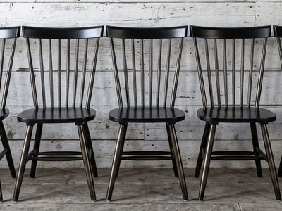 Set Of 7 Windsor Farm Style Dining Chairs