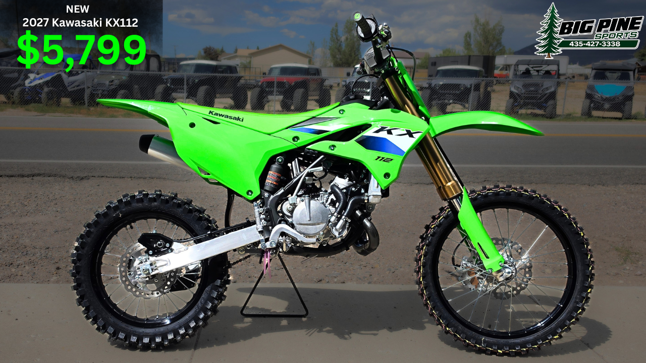 New 2027 Kawasaki KX112 - Youth Motocross Race Bike