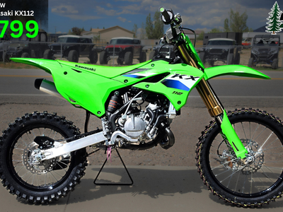 New 2027 Kawasaki KX112 - Youth Motocross Race Bike