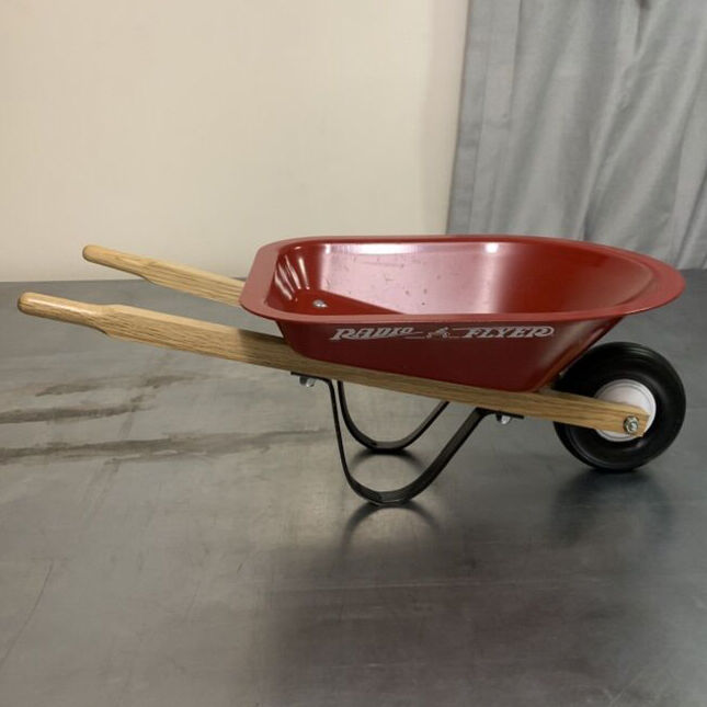 Radio Flyer Red Toy Wheel Barrow Doll Size Vintage