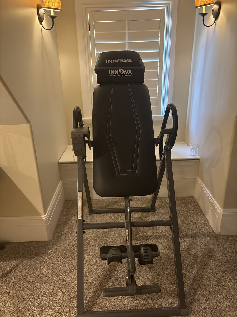 Innova ITM5900 Advanced Heat & Massage Inversion Table with Memory Foam Lumbar Pad