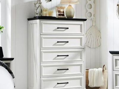 ACCOHOHO 5-Tier Storage Dresser, White