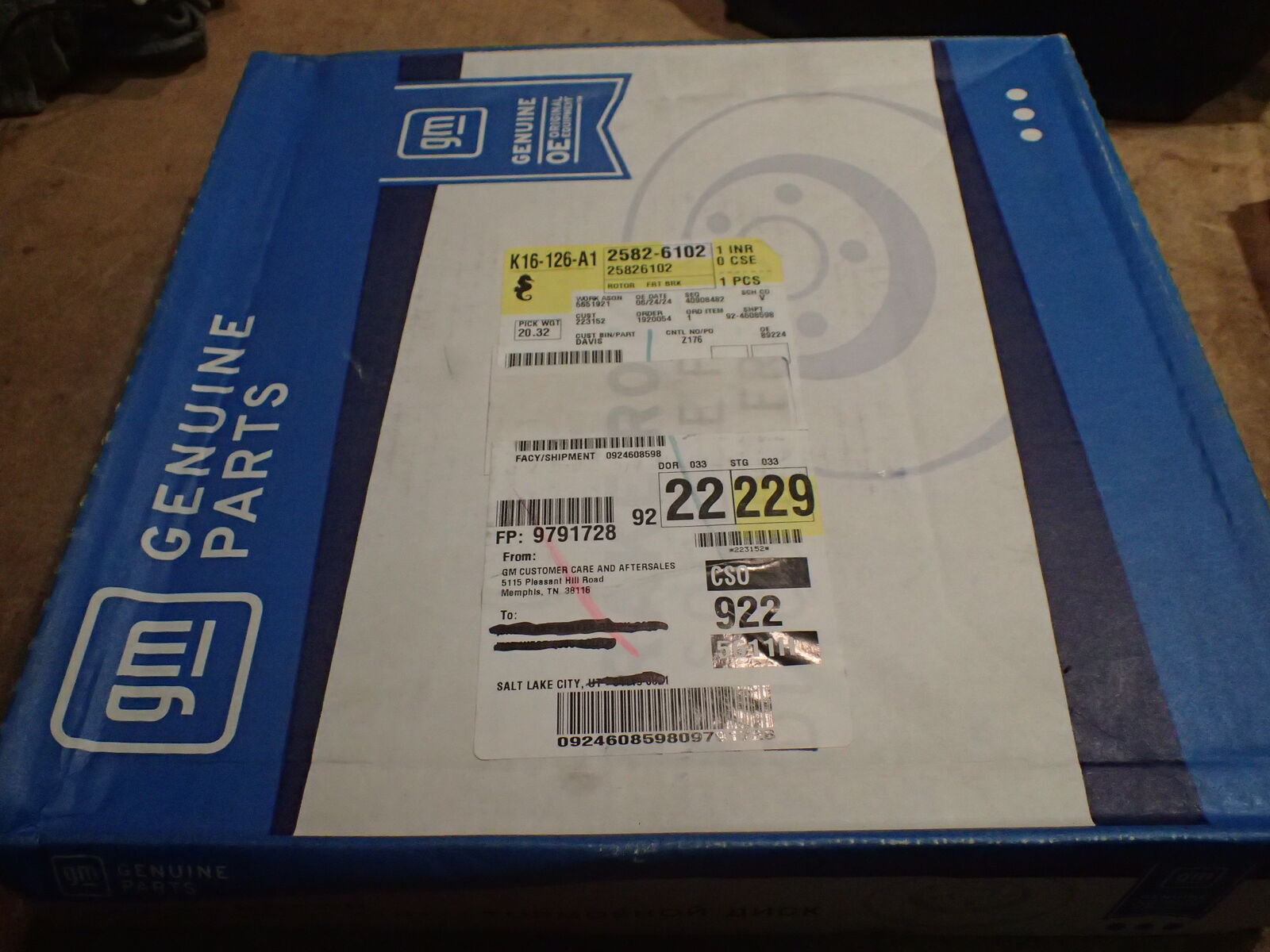 New GM Front Brake Rotor fits 2006 2007 Buick Rainier, 2006-2008 Isuzu Ascender