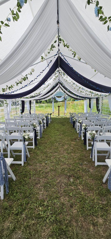 Tent draping curtains decoration