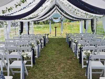 Tent draping curtains decoration